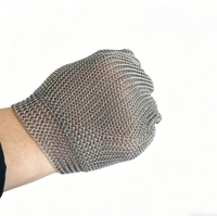 Gants en maille d'acier inoxydable de qualité alimentaire résistants aux coupures pour la découpe de viande, protection de sécurité pour boucher