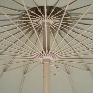 Logo personnalisé extérieur en forme de pagode parasol de plage en polyester imperméable jardin pliant parapluie à franges vintage avec glands - Product Image 3