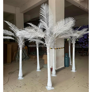 Grand ensemble d'arche de fleurs de décoration de plumes de 10 pieds pour l'extérieur arc de plumes d'autruche blanche <span class=keywords><strong>arbre</strong></span> artificiel pour la décoration de mariage - Product Image 2