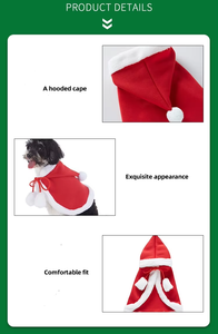 क्रिसमस के कुत्ते के कपड़े पालतू जानवरों के कपड़े विंडप्रूफ आरामदायक फिट फिट दिखने वाले पालतू कुत्ते कोट - Product Image 5