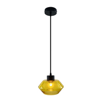 Lampe suspendue en verre de style nordique rétro moderne pour chevet de lit, restaurant, petite suspension à tête unique
