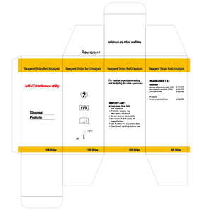 <span class=keywords><strong>Tiras</strong></span> Reactivas para la Prueba <span class=keywords><strong>de</strong></span> <span class=keywords><strong>Glucosa</strong></span> y Proteína <span class=keywords><strong>en</strong></span> <span class=keywords><strong>Orina</strong></span>, Anti-Interferencia VC, 100 Unidades, para Uso Clínico, Profesional y Doméstico - Product Image 6