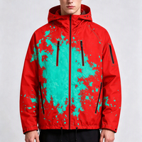 Vêtements réactifs à l'eau et à la chaleur personnalisés, coupe-vent thermochromique, veste de pluie pour homme à changement de couleur, vente en gros, hydrochrome