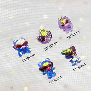 Personaggio dei cartoni animati Nipple Nail Japanese simpatici occhiali recano ciondoli in resina decorazioni per cianfrusaglie - Product Image 3