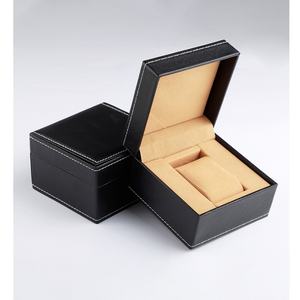 Caja de Reloj Cuadrada de Cuero Sintético de Alta Calidad Personalizada, a Prueba de Polvo, con Logotipo OEM ODM, Caja de Embalaje de Joyería de la Marca QZ de Fujian, China - Product Image 4