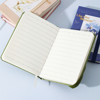 Carnet personnalisé en cuir A7 avec bande élastique, carnet à couverture rigide personnalisé en cuir 2024