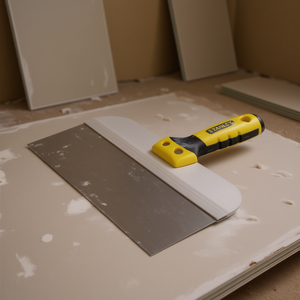 Espátula para yeso Stanley de 10 pulgadas de ancho con hoja de acero y mango de goma para acabado de paneles de yeso - Product Image 3