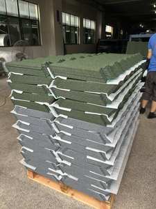 Tuiles de toiture en acier galvanisé <span class=keywords><strong>aluminium</strong></span> 0,45 mm, matériau de construction, tuiles de toiture en métal revêtues de pierre en vente - Product Image 5