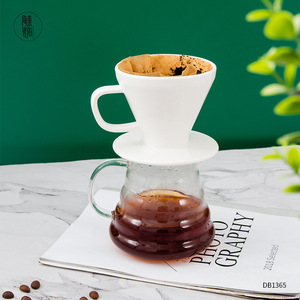 Hario V60 – filtre à café en céramique 02 blanc, cône filtrant avec serveur en verre, capacité de 301 à 400 ml, pour la maison et le bureau - Product Image 2