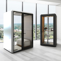 Cabine en verre insonorisée privée Pod extensible mobile intérieur pour hôtel Capsule atelier entrepôt Studio maison appartement école