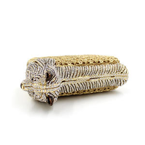 Exquisito regalo del Día de la madre forma de cachorro hueco cristal diamante señoras bolso de noche - Product Image 4