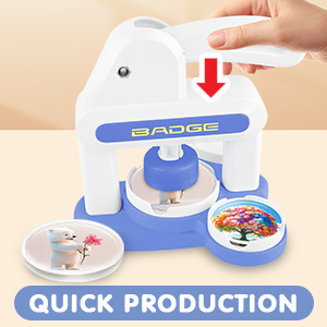 Badge Machine Card 2 DIY Badge Maker For <b>Kids</b> Home Use Refrigerator <b>Magnets</b> Stickers - Product Image 1