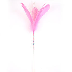 Cross-Border New Long Rod Umwelt freundlicher Kunststoff <span class=keywords><strong>Cat</strong></span> Teaser <span class=keywords><strong>Wand</strong></span> Interaktives Spiel Fun Feather Sound-Making <span class=keywords><strong>Cat</strong></span> <span class=keywords><strong>Toy</strong></span> - Product Image 6