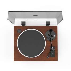 Haut-parleurs stéréo à entraînement par courroie à 3 vitesses, en <span class=keywords><strong>vinyle</strong></span>, LP, phonographe USB, plateau tournant avec haut-parleurs, lecteur de disques Vintage - Product Image 5