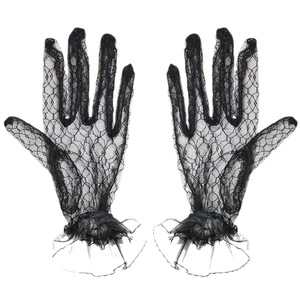 Mitaines fines en dentelle et résille pour mariée, style rétro, pour dîner, accessoires de mariage, collection automne, vente en gros - Product Image 2