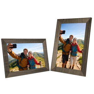 Frameo 10.1" Digital Picture Frame With Wood Grain Patterns 16GB <b>WiFi</b> Digital Photo Frame IPS Touch Screen Auto-Rotate Slideshow - Product Image 4