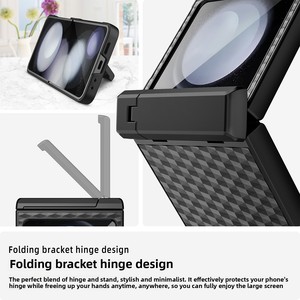 สินค้าขายดีข้ามพรมแดน: เคส Samsung Z Flip 6 แบบสปริงโหลดป้องกันเต็มรูปแบบ พร้อมขาตั้งแบบพับได้สำหรับโทรศัพท์แบบพับได้ - Product Image 3