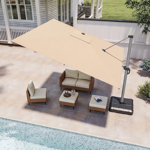 Sombrilla romana de aluminio para exteriores, resistente al agua, de 9 pies, para <span class=keywords><strong>Patio</strong></span>, jardín, <span class=keywords><strong>patio</strong></span>, uso en hotel, diseño moderno - Product Image 6