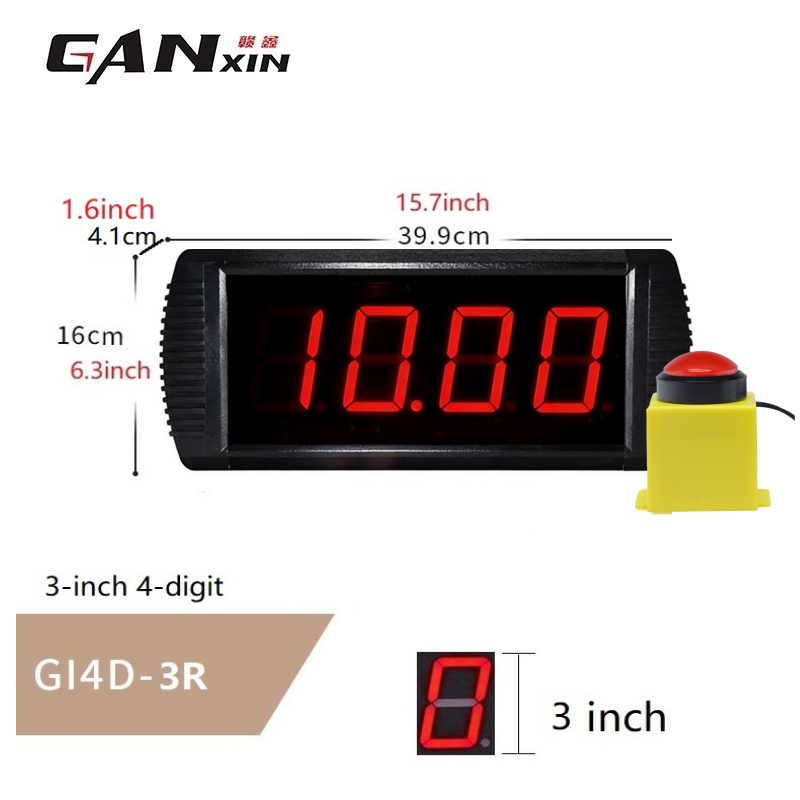 3 inch 4 digit red