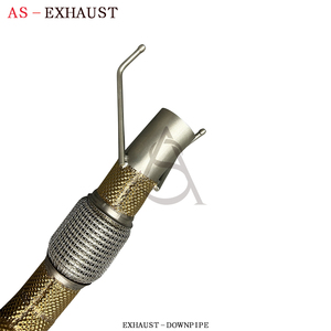 Downpipe catalyzed en acier inoxydable SS304 de 1,5 mm d'épaisseur avec bouclier thermique pour <span class=keywords><strong>Cooper</strong></span> <span class=keywords><strong>S</strong></span> <span class=keywords><strong>F56</strong></span> B48 2.0T, <span class=keywords><strong>échappement</strong></span> sport à haut débit avec soupape, fixation directe, garantie 2 ans - Product Image 5