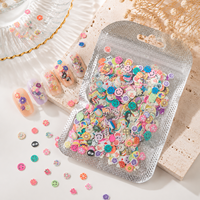 Gemengde zachte polymeerklei schijfjes 3D nagelkunst polymeerklei decoratie fruit bloem nagelkunst decoraties beauty patches