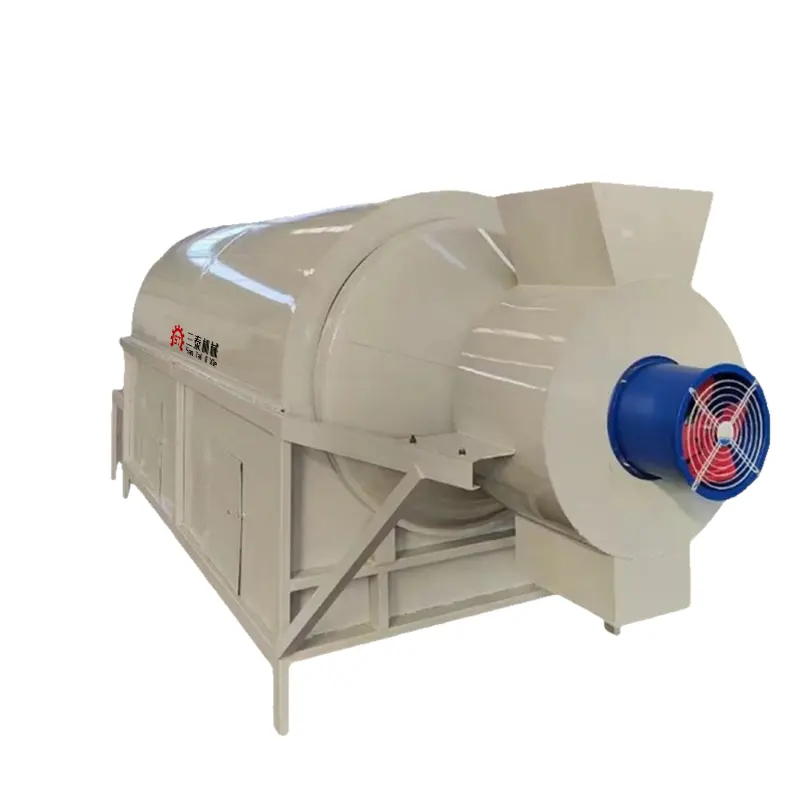 Mobile Automatic Temperature Control Drum Grain Baking And Drying Machine Agricultural Rotary Drum Dryer