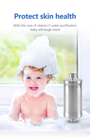 Pommeau de Douche Filtrant à Haute Pression en Alliage d'Aluminium avec Charbon Actif Argenté, Manuel et Portable pour Usage Domestique