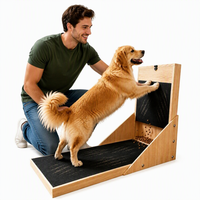 Planche à gratter en bois naturel en forme de L pour chiens et chats, pour l'entretien des griffes des pattes avant et arrière