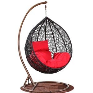 Patio Swing Porch Balcony Outdoor Hanging Rattan Double <strong>Egg</strong> Garden Patio Swing Hanging <strong>Chair</strong> <strong>Out</strong> <strong>Door</strong> Indoor Garden Furniture - Product Image 2