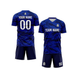 ขายส่ง Oem ระบายอากาศเหงื่อ Wicking โพลีเอสเตอร์กีฬาสวมเสื้อฟุตบอลระเหิด - Product Image 6