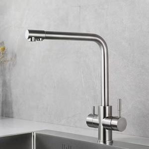 Grifo Purificador de Agua Tres en Uno HONGDEC, Grifo de Acero Inoxidable 304 para Beber Directo, Grifo Extraíble Negro para Fregadero de Cocina - Product Image 5