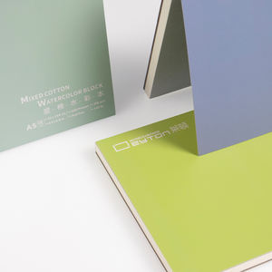 Papier <span class=keywords><strong>Leyton</strong></span> LD6802 pour aquarelle, format A5, 300 g/m², texture pressée à froid, qualité artiste, 14,8*21 cm, coton mélangé, côtés collés, 20 feuilles - Product Image 1