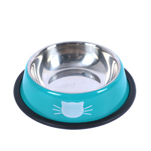 Mangkuk Anjing Ramah Lingkungan dari Baja Anti Karat Anti Selip Anti Tumpah IPX5 Tahan Air Desain Dapat Disesuaikan Bentuk Bulat Mangkuk Hewan Peliharaan - Product Image 6
