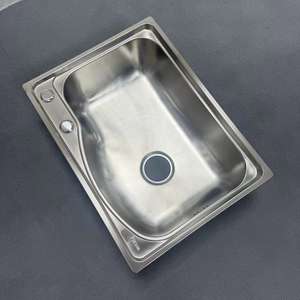 <span class=keywords><strong>Fregadero</strong></span> de cocina <span class=keywords><strong>Teka</strong></span> de un solo tazón de acero inoxidable de alta calidad con dos orificios para grifo de eliminación de residuos no incluido - Product Image 5