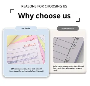 Carta di fattura sanliana senza carbone all'estero portafoglio ordini universale per contabilità commercio estero carta UV con copertina morbida - Product Image 5