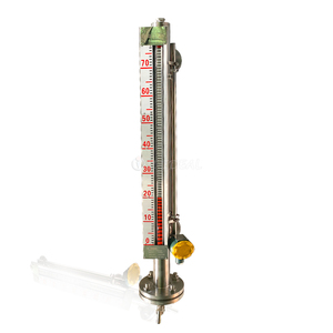 مقياس مستوى السوائل المغناطيسي الصناعي المثبت جانبيًا من الفولاذ المقاوم للصدأ 316L/مبطّن بـ PTFE بدقة 0.1% لقياس خزان الغلاية - Product Image 4