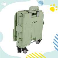 Chariot de courses pliable et écologique avec poignée, pour le transport d'équipements de camping et le rangement des courses