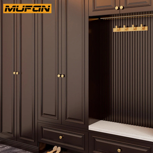 Châu Âu rắn gỗ Tủ giày lưu trữ cho lối vào đồ nội thất tùy chỉnh thiết kế cao lớn bằng gỗ Giày Giá tủ với chỗ ngồi - Product Image 2