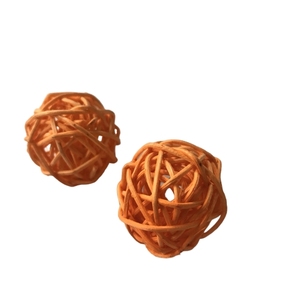 encargo promocional hecho a mano grande de color Halloween Navidad mimbre tejido de mimbre decoración bola para reed difusor - Product Image 6