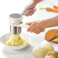 Presse-agrumes manuel en acier inoxydable, écologique, multifonctionnel, outil de cuisine, hélice ergonomique, action de torsion, pour légumes
