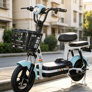 Vélo électrique de ville 14 pouces, moteur sans balais 48V 500W, batterie au lithium, suspension arrière, écran LCD, 3 vitesses, cadre en acier, électronique - Product Image 6
