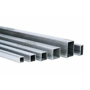 ERW Q235 Tubo cuadrado de sección hueca de acero Tubo RHS recubierto de zinc 50mm 2,5x2,5 Tubo cuadrado de acero galvanizado