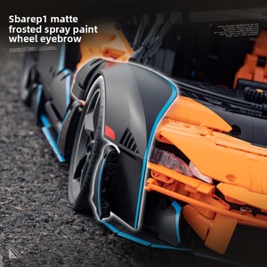 Modelo de coche de carreras deportivo, supercoche, MOC, juguetes Diy, bloques de construcción de gran tamaño, juguetes para niños, bloques de construcción a escala 1:8, coches - Product Image 5