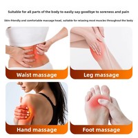 Pistolet de massage fascia CYANMED à quatre têtes, moteur à vibrations haute fréquence, batterie 1200 mAh, réglage multi-niveaux pour les muscles