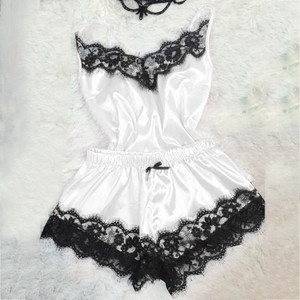 Tops Shorts Ensemble Babydoll Pyjamas de Nuit Des Femmes Sous-Vêtements 1 Set Femmes Sexy De Mode Casual Dentelle de Nuit Lingerie - Product Image 5