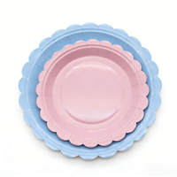 Ensemble de décoration de fête d'anniversaire sur le thème de la dentelle rose, assiettes et gobelets en papier jetables, ensemble de vaisselle de fête à la fraise