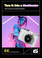 Appareil photo rétro CCD Yuniq avec filtre beauté pour photos esthétiques vintage, vidéo HD 64MP, longue durée de vie de la batterie LK-003