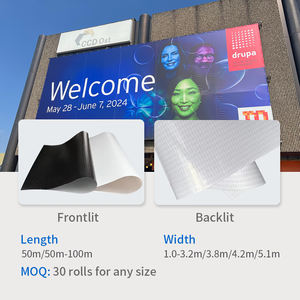 Rotoli di Banner Frontlit a Prezzo di Fabbrica, Tela PVC Lucida 12OZ 510 GSM per Campagne Presidenziali - Product Image 2