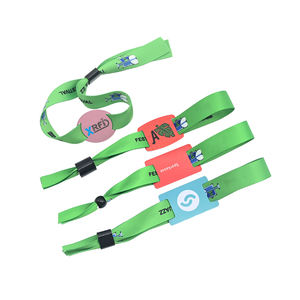 Offre Spéciale musique festival rfid uhf longue portée thermique transfert bracelet rfid bracelet en tissu rfid bracelet jetable - Product Image 1