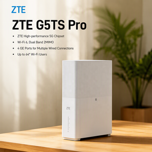 ZTE G5TS <span class=keywords><strong>Pro</strong></span> 5G SIM-Router, WiFi 6 AX3000 <span class=keywords><strong>CPE</strong></span>, Globales 5G SA/NSA, <span class=keywords><strong>2</strong></span> TS-9 Externe Antennen, RJ11 Sprachanschluss, 4 Gigabit LAN/WAN Ports - Product Image 1